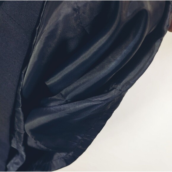 Sag Harbor Dress Women's 12 Sleeveless Back Zip Sheath Career Office Navy Lined - Picture 6 of 11